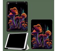 Case for iPad Pro 11 Inch 4th/3rd/2nd Generation 2022/2021/2020, Soft Slim Trifold Stand Protective Case with Pencil Holder, Auto Sleep/Wake,Fantasy Mushrooms