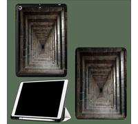 Case for iPad Pro 11 Inch 4th/3rd/2nd Generation 2022/2021/2020, Soft Slim Trifold Stand Protective Case with Pencil Holder, Auto Sleep/Wake,Stone Brick Tunnel
