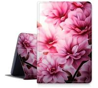 Case for iPad Pro 11 Inch Case (2024 Model, 5th Gen) PU Leather Smart Protective Cover with Auto Sleep/Wake for iPad Pro 11" 2024,Pink Flowers