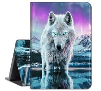 Case for iPad Pro 12.9 5th / 6th Generation Stand 2021/2022,Slim Soft Shockproof TPU Silicone Protective Back Shell Case for iPad Air 13 Inch M3/M2 (2025/2024),Arctic Cute Wolf
