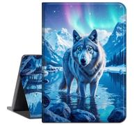 Case for iPad Pro 12.9 5th / 6th Generation Stand 2021/2022,Slim Soft Shockproof TPU Silicone Protective Back Shell Case for iPad Air 13 Inch M3/M2 (2025/2024),Cute Arctic Wolfs