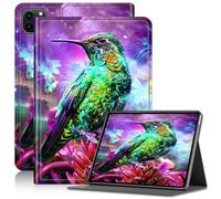 Case for iPad Pro 12.9 6th Generation 2022, Soft TPU Cover for iPad Pro 12.9 5th Gen 2021, Multiple Angle Shockproof Stand Case for iPad Pro 12.9 4th Gen 2020 Auto Wake/Sleep, Green Bird