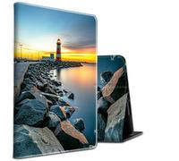 Case for iPad Pro 12.9 Inch 2022/2021/2020 / for iPad Air 13 2024/2025 PU Leather Shockproof Stand Protective Cover with Auto Sleep/Wake for iPad Air 13 2024/2025,Citys Lighthouse
