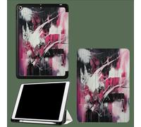 Case for iPad Pro 12.9 Inch 6th/5th/4th 2022 2021 2020, with Pencil Holder, Auto Wake/Sleep, Slim Stand Soft Back Shell Smart Cover Color Blocks Graffiti Abstract City