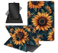 Case for iPad Pro 12.9 Inch 6th/5th/4th Gen (2022/2021/2020) / iPad Air 13 Inch M3/M2 (2024/2025),360 Degree Rotating Protective Stand Cover with Auto Wake/Sleep,Vibrant Sunflowers