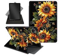 Case for iPad Pro 12.9 Inch 6th/5th/4th Gen (2022/2021/2020) / iPad Air 13 Inch M3/M2 (2024/2025),360 Degree Rotating Protective Stand Cover with Auto Wake/Sleep,Sunflowers-1150