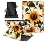 Case for iPad Pro 12.9 Inch 6th/5th/4th Gen (2022/2021/2020) / iPad Air 13 Inch M3/M2 (2024/2025),360 Degree Rotating Protective Stand Cover with Auto Wake/Sleep,Beautiful Sunflowers
