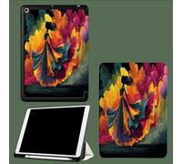 Case For Ipad Pro 12.9 Inch 6Th/5Th/4Th Gen,Abstract Mountains Woman Elegant Floral Protective Cover For Ipad Pro 12.9" 2022 2021 2020,Tablet Case With Auto Sleep/Wake + Pencil Holder,-Multicolor