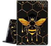 Case for iPad Pro 13 Inch 2024 7th Generationg (M4),Adjustable Folio Anti-Slide Stand Smart PU Leather Cover with Auto Wake/Sleep,A Queen Bee and Honey