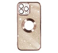 Case for iPhone 12 Pro Removable Glitter Silicone Gel Protecam Series Rose Gold