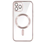 Case for iPhone 12 Pro Silicone Camera Chrome Rose Gold