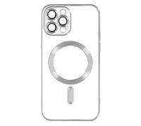 Case for iPhone 13 Pro Max Silicone Camera Chrome Silver