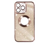Case for iPhone 13 Pro Removable Glitter Silicone Gel Protecam Series Rose Gold