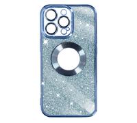 Case for iPhone 13 Pro Removable Glitter Silicone Gel Protecam Series Spark Blue