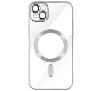 Case for iPhone 13 - Silicone Camera Protection, Contoured Chrome Silver