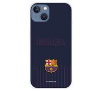 Case for iPhone 14 Plus FC Barcelona Barsa Blue Background to Protect Your Mobile Phone, Flexible Silicone Case with Official FC Barcelona License