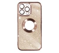 Case for iPhone 14 Pro Max Glitter Silicone Gel Protecam Series Rose Gold