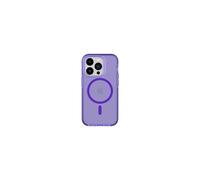 Case for iPhone 14 Pro Tech21 EVO CHECK + Tempered Glass Screen Protector Purple