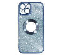 Case for iPhone 14 Removable Glitter Silicone Gel Protecam Series Spark Blue