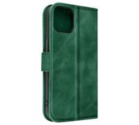 Case for iPhone 14 Wallet Cover Video Stand Soft-touch Green