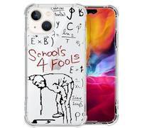 Case for iPhone 15 Plus,Hate Learning Personality Pranks Clear Cases Pattern Cute Cover for Girls Men Slim Thin Soft Shockproof PhoneCase