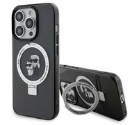 CG MOBILE Karl Lagerfeld Magsafe Ringstand Case with Karl & Choupette Heads for iPhone 15