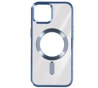 case for iPhone 15 Silicone Camera Protection chrome Blue contour