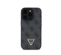 Case for iPhone 16 Pro Edition 4G Strass Triangle Metallic with Shoulder Strap