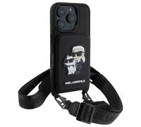 Case for iPhone 16 Pro with Shoulder Strap and Elegant Card Holder