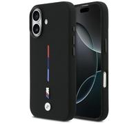 CG MOBILE BMW M Silicone Tri-Color Stripe Compatible with MagSafe Case for iPhone 17 (Black)
