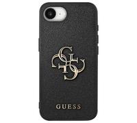 Case for iPhone 17e with Large 4G Logo in Saffiano-Style Faux Leather with a