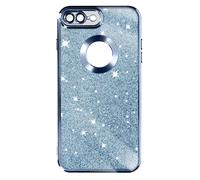 Case for iPhone 7 Plus & 8 Plus Glitter Silicone Gel Protecam Series Blue