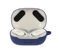 Case for JBL Endurance Peak 3/JBL Endurance Peak 2 with Carabiner,Anti-Scratch Premium Soft Silicone Full Protective Case,Shockproof Ultra Slim Headphone Protective Case,Blue