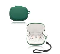 Case for JBL Endurance Peak 4 Wireless Earbuds, yystao Soft Silicone Protective Cover compatible with JBL Endurance Peak 4, With Lanyard, Dustproof, Shockproof & Durable, Green