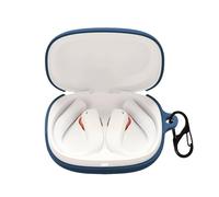 Case for JBL Endurance Peak 4 with Carabiner,Anti-Scratch Premium Soft Silicone Full Protective Case,Shockproof Ultra Slim Headphone Protective Cover for JBL Endurance Peak 4,Blue