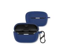 Case for JBL Endurance Race 2 Earbuds, FJIASTB Soft Silicone Shockproof Protective Cover with Carabiner for Endurance Earbuds (Blue)