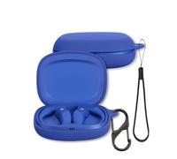 Case for JBL Endurance Zone Earbuds, FJIASTB Soft Silicone Shockproof Protective Cover with Carabiner for JBL Earbuds (Blue)