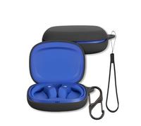 Case for JBL Endurance Zone Earbuds, FJIASTB Soft Silicone Shockproof Protective Cover with Carabiner for JBL Earbuds (Black)