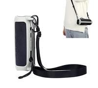 Case for JBL flip 6,JOYSOG Silicone Carrying Case Protect Pouch Sleeve Protector Cover Travel Bag with Shoulder Strap for JBL FLIP 6 Bluetooth Speaker (Grey)