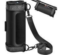 Case for JBL FLIP 7 Portable Bluetooth Speaker, Wireless Speaker Silicone Cover, Travel Carrying Storage Bag with Bicycle Fixing Strap (Box Only) (Green)