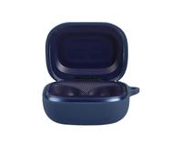 Case for JBL Live Flex 4 with Carabiner,Anti-Scratch Premium Soft Silicone Full Protective Case,Ultra Slim Shockproof Headphone Protective Cover for JBL Live Flex 4,Blue