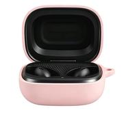Case for JBL Live Flex 4 with Carabiner,Anti-Scratch Premium Soft Silicone Full Protective Case,Ultra Slim Shockproof Headphone Protective Cover for JBL Live Flex 4,Pink