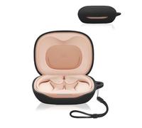 Case for JBL Sense Lite Earbuds, yystao Soft Silicone Case Compatible with JBL Sense LITE, with Neck Strap, Dustproof, Shockproof and Durable, Black
