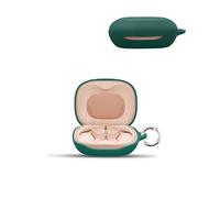 Case for JBL SENSE LITE Wireless Earbuds,daunke Soft Silicone Protective Cover,Case with Round buckle,Full Protection,Green