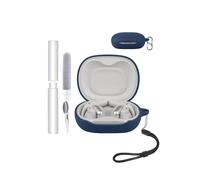 Case for JBL Sense Pro Earbuds,toergy Shockproof,Waterproof,Soft and Slim Silicone Cover with Lanyard & Keychain & Cleaner kit,Blue