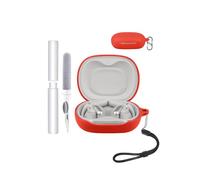 Case for JBL Sense Pro Earbuds,toergy Shockproof,Waterproof,Soft and Slim Silicone Cover with Lanyard & Keychain & Cleaner kit,Red