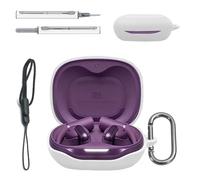 Case for JBL Sense Pro- Liquid Silicone Full-Body Protective Cover,Compatible with Wired & Wireless Charging,Anti-Fingerprint,Dustproof,Shockproof,Skin-Friendly Texture(White)