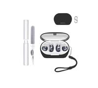 Case for JBL Soundgear Clips Earbuds,toergy Shockproof,Waterproof,Soft and Slim Silicone Cover with Lanyard & Keychain & Cleaner kit,Black