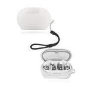 Case for JBL SOUNDGEAR CLIPS Wireless Earbuds, yystao Soft Silicone Protective Cover compatible with JBL SOUNDGEAR CLIPS, With Lanyard, Dustproof, Shockproof & Durable, Frosted Clear