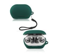 Case for JBL SOUNDGEAR CLIPS Wireless Earbuds, yystao Soft Silicone Protective Cover compatible with JBL SOUNDGEAR CLIPS, With Lanyard, Dustproof, Shockproof & Durable, Green